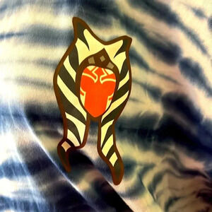 Star Wars Ahsoka tied dyed blue women’s shirt  Hot Topic. NWT